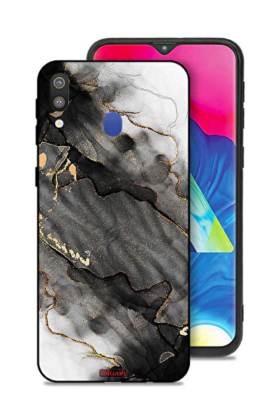 Tolwak غطاء حماية لهاتف سامسونج جالاكسي M20 - رخامي لامع