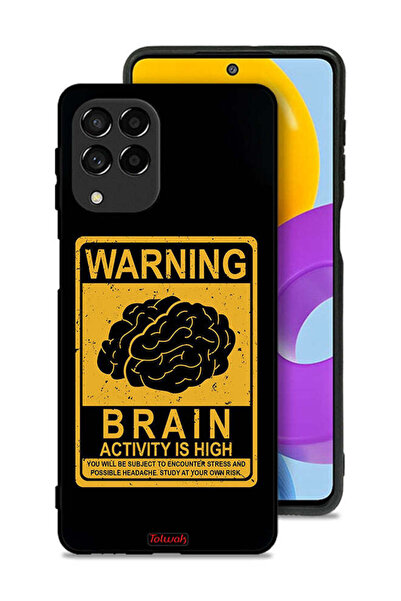 Tolwak غطاء حماية لهاتف Samsung Galaxy M53 تحذير من ارتفاع نشاط الدماغ