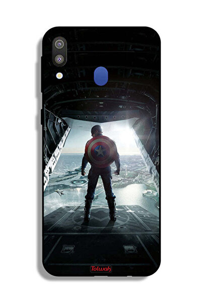 Tolwak Samsung Galaxy M20 Protective Case Cover Portrait Display Captain America