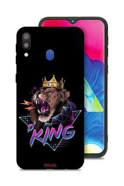 Tolwak غطاء حماية لهاتف سامسونج جالاكسي M20 برسومات الأسد الملك