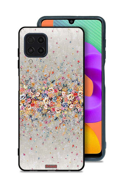 Tolwak غطاء حماية لهاتف سامسونج جالكسي F22 بتصميم زهور صغيرة وفن تجريدي