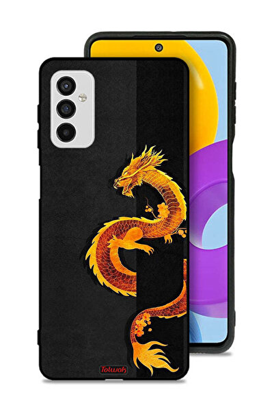 Tolwak Samsung Galaxy M52 5G Protective Case Cover Dragon Art