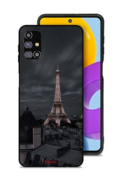 Tolwak غطاء حماية لهاتف سامسونج جالاكسي M31s بتصميم برج إيفل في الليل