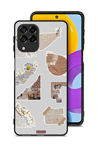 Tolwak غطاء حماية لهاتف سامسونج جالكسي M53 بقطع من الملصقات الورقية