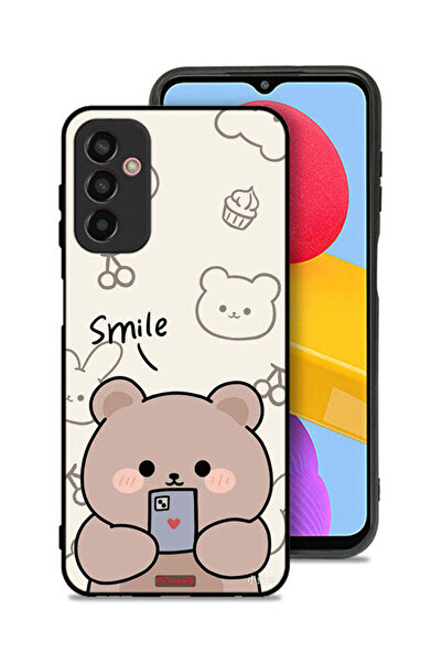 Tolwak غطاء حماية لهاتف سامسونج جالكسي M23 بتصميم دب مبتسم