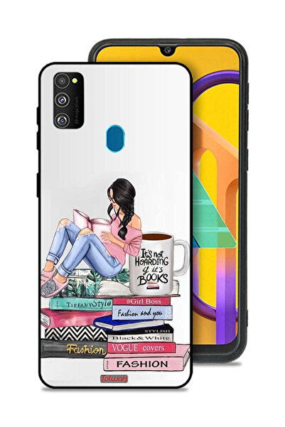Tolwak Samsung Galaxy M30s Protective Case Cover Girl And Fashion Books Art