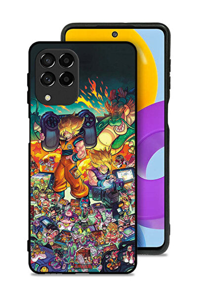 Tolwak Samsung Galaxy M53 Protective Case Cover Gamer Art Doodles