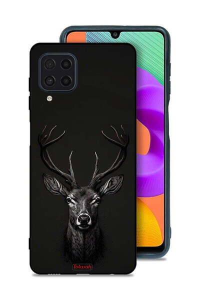 Tolwak غطاء حماية لهاتف سامسونج جالكسي M22 بتصميم غزال فني رقمي