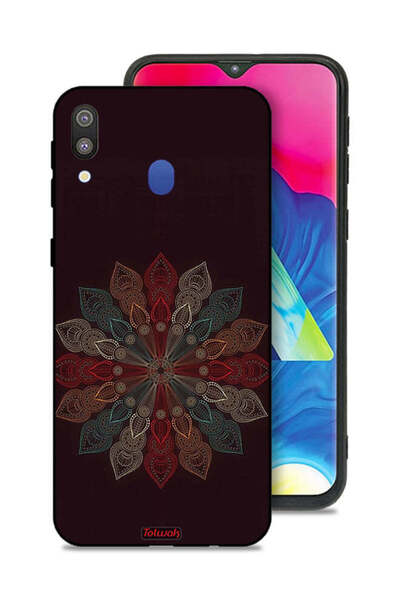Tolwak غطاء حماية لهاتف سامسونج جالاكسي M20 بتصميم زهرة ماندالا