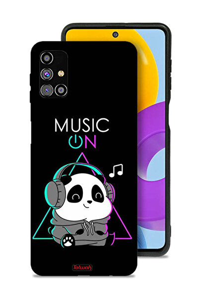 Tolwak غطاء حماية لهاتف سامسونج جالكسي M31s بطبعة موسيقى الباندا