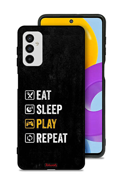 Tolwak غطاء حماية لهاتف Samsung Galaxy M52 5G، تناول الطعام، النوم، اللعب، ال...