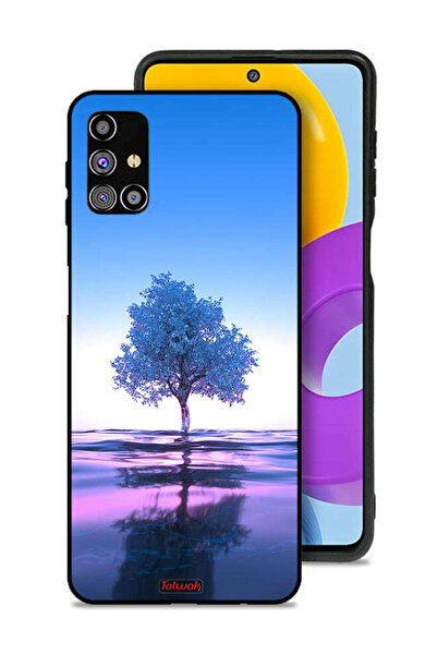 Tolwak غطاء حماية لهاتف سامسونج جالاكسي M31s بتصميم شجرة نيون وانعكاس مائي فن...