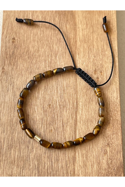 Rupen Kraft 14 Ayar Altın Burgu Altın Detaylı Doğal Kaplangözü Taşlı Tasarım Altın Bileklik