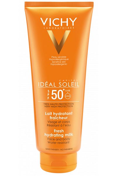 Vichy Lait Hydratant Fraîcheur Visage et Corps SPF 50+ - آيديال سولاي