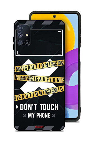 Tolwak Samsung Galaxy M51 Protective Case Cover Caution Never Touch My Phone