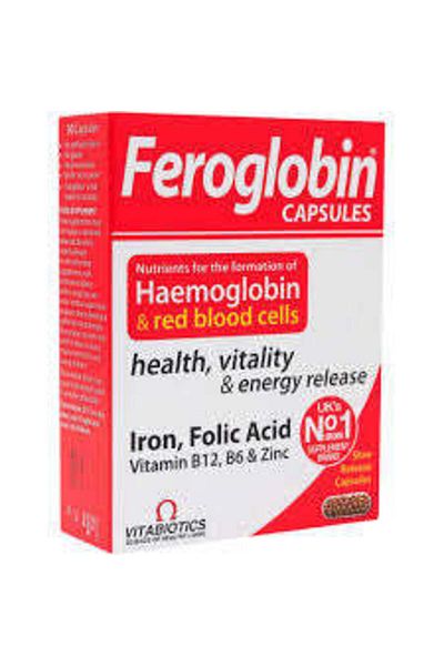 Vitabiotics Feroglobin B 12 Capsules 30's