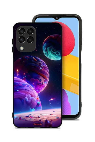 Tolwak غطاء حماية لهاتف سامسونج جالاكسي M33 بنمط كوكبي