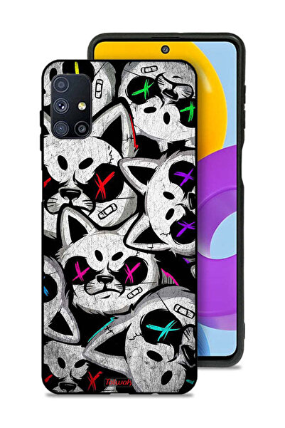 Tolwak غطاء حماية لهاتف سامسونج جالاكسي M51 بنقشة قطط مارشميلو