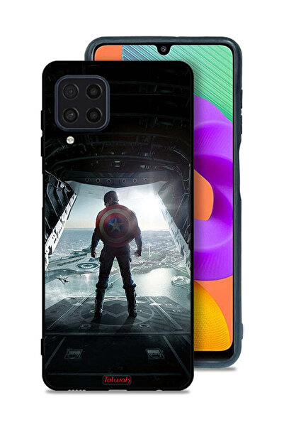 Tolwak Samsung Galaxy M22 Protective Case Cover Portrait Display Captain America