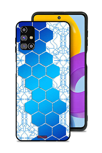 Tolwak غطاء حماية لهاتف سامسونج جالاكسي M31s بأيقونات سداسية الشكل على شكل خل...