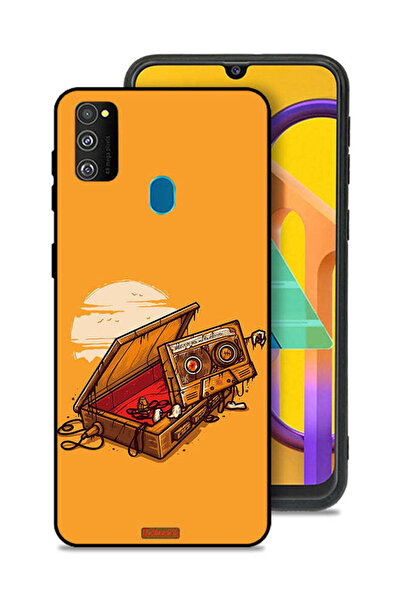 Tolwak غطاء حماية لهاتف سامسونج جالاكسي M30s - فن الكاسيت والشريط اللاصق