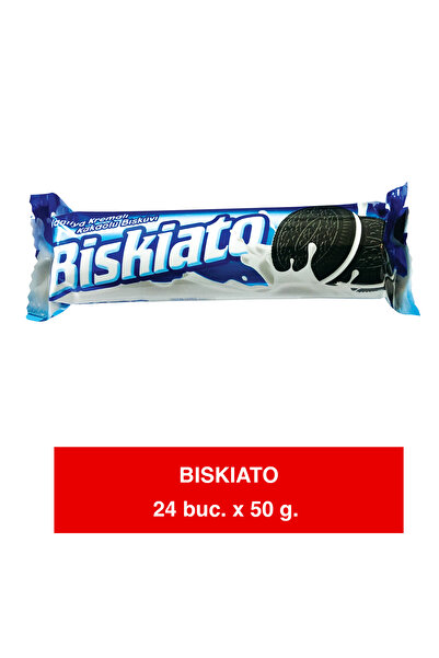 ŞİMŞEK BISKIATO – Biscuiți Cacao cu Cremă de Vanilie – 55g x 24 | Gustare Int...