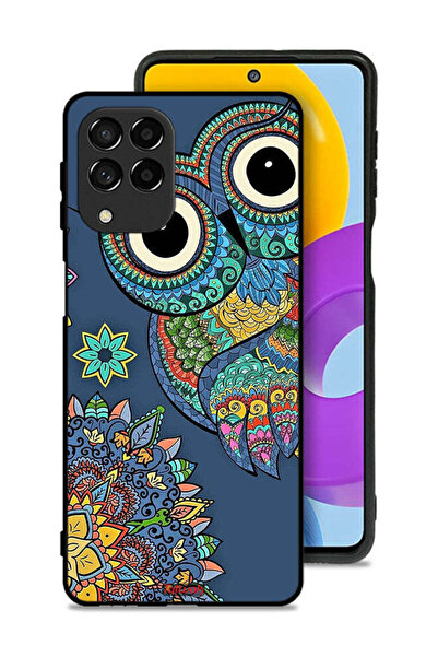 Tolwak غطاء حماية لهاتف سامسونج جالاكسي M53 بتصميم بومة زهرية