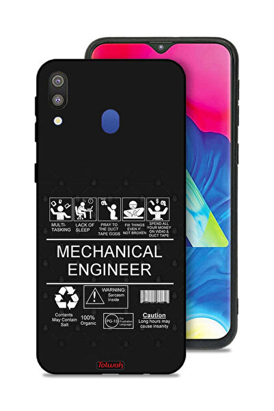 Tolwak غطاء حماية لهاتف سامسونج جالاكسي M20 - ملصق مهندس ميكانيكي