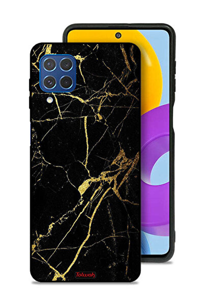 Tolwak غطاء حماية لهاتف سامسونج جالاكسي F62 - رخامي متصدع