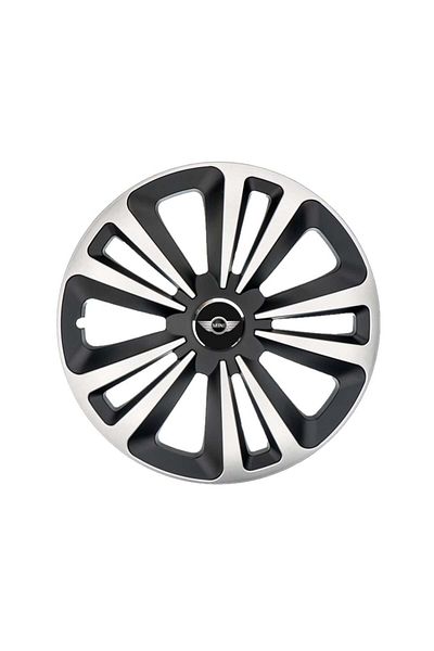 Autohelix MSA Set de 4 capace de jantă Terra Gri-Negru R15, pentru gama de mașini Mini Cooper