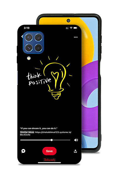 Tolwak غطاء حماية لهاتف سامسونج جالاكسي F62 - فكر بإيجابية