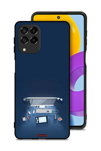 Tolwak غطاء حماية لجهاز سامسونج جالكسي M53 - فن مكتب الكمبيوتر