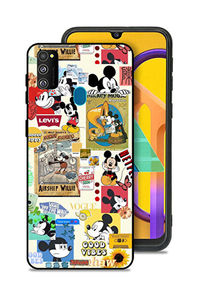 Tolwak غطاء حماية لهاتف سامسونج جالكسي M30s - اختر السعادة والملصقات