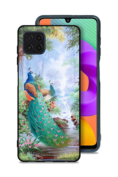Tolwak غطاء حماية لهاتف سامسونج جالكسي F22 بتصميم الطاووس