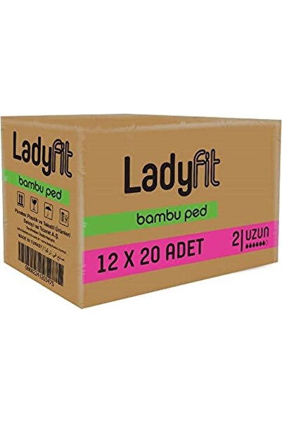 Lady Fit فوط بامبو طويلة 20 × 12 عبوة (240 قطعة)