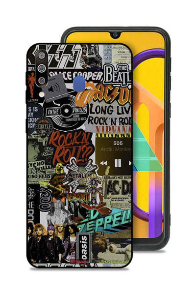 Tolwak غطاء حماية لهاتف سامسونج جالكسي M30، تحيا موسيقى الروك آند رول