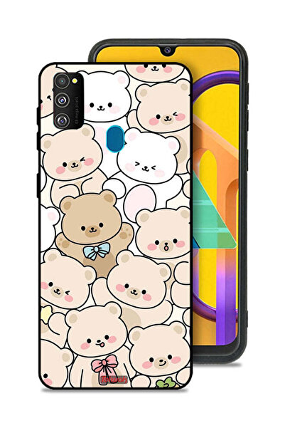 Tolwak غطاء حماية لهاتف سامسونج جالكسي M30s بنقشة الدببة