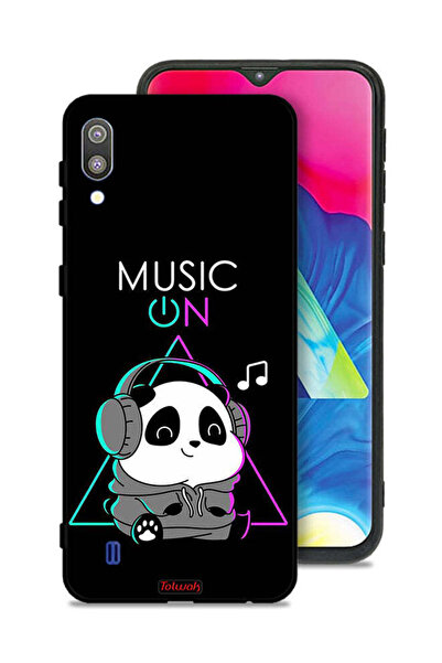Tolwak غطاء حماية لهاتف سامسونج جالاكسي M10 بطبعة موسيقى الباندا