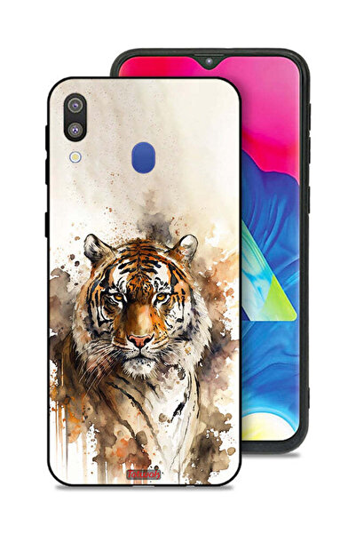 Tolwak غطاء حماية لهاتف سامسونج جالاكسي M20 بتصميم فن تجريدي من جلد الفهد