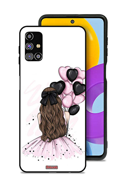 Tolwak غطاء حماية لهاتف سامسونج جالاكسي M31s برسومات فتاة تحمل بالونات