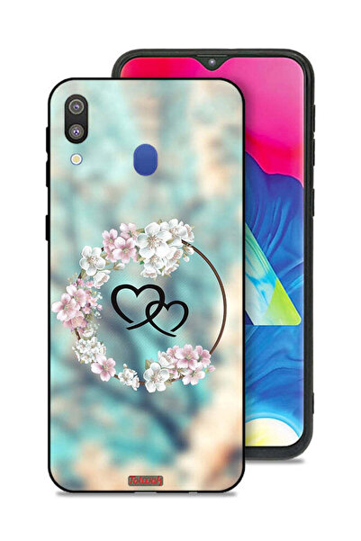 Tolwak غطاء حماية لهاتف سامسونج جالكسي M20 بتصميم قلوب في فن الخاتم