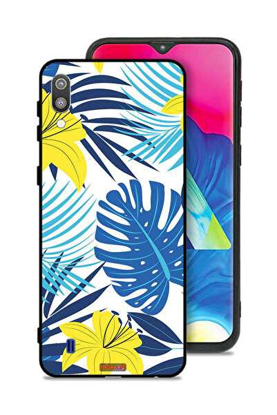 Tolwak غطاء حماية لهاتف سامسونج جالكسي M10 برسومات ريش وزهور