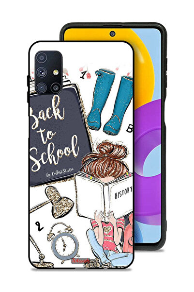 Tolwak غطاء حماية لهاتف سامسونج جالاكسي M51 - فتاة العودة إلى المدرسة تقرأ ال...
