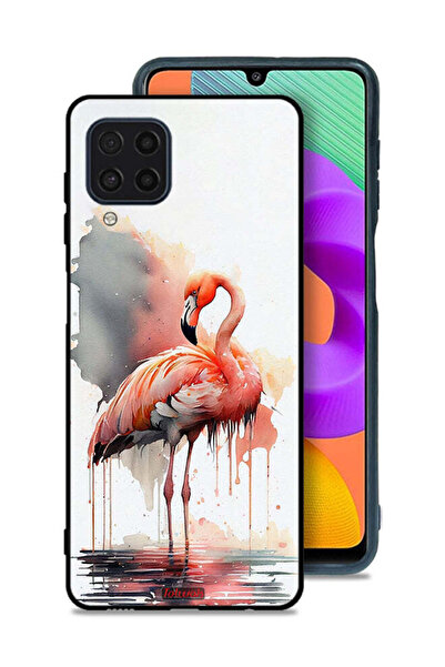Tolwak Samsung Galaxy M32 4G Protective Case Cover Tropical Watercolor Art