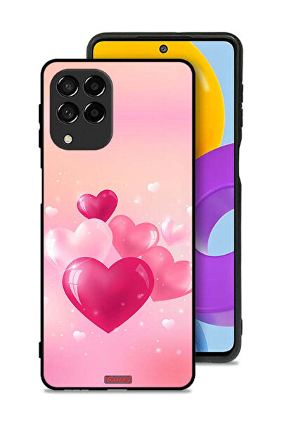 Tolwak Samsung Galaxy M53 Protective Case Cover Beautiful Hearts Art