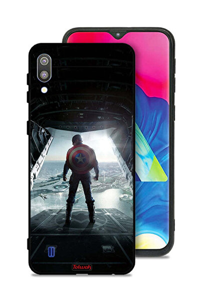 Tolwak Samsung Galaxy M10 Protective Case Cover Portrait Display Captain America