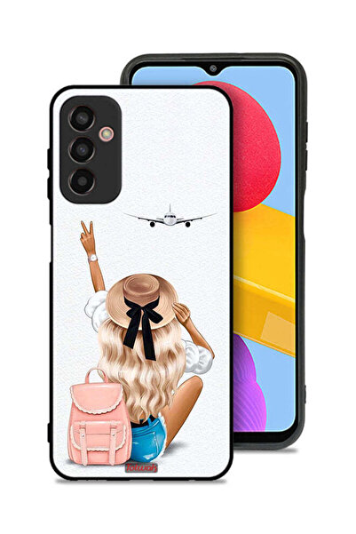 Tolwak غطاء حماية لهاتف سامسونج جالاكسي F13 بتصميم فتاة تحب السفر