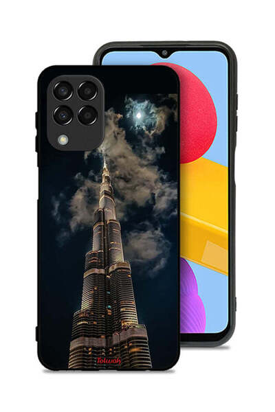 Tolwak Samsung Galaxy M33 Protective Case Cover Burj Khalifa In Night