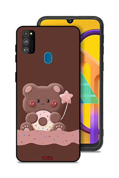 Tolwak غطاء حماية بتصميم دب دونات من سامسونج جالكسي M30s