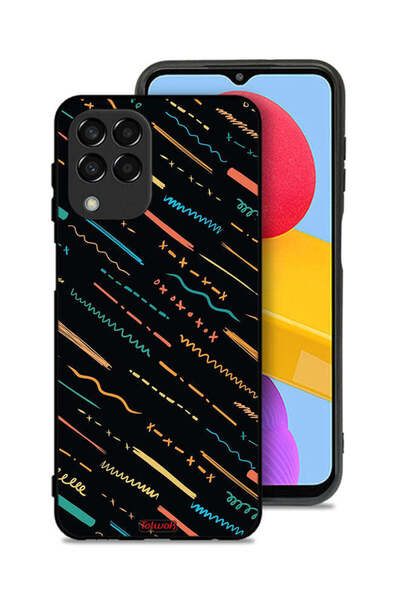 Tolwak غطاء حماية لهاتف سامسونج جالاكسي M33 بنمط خطوط X مجردة